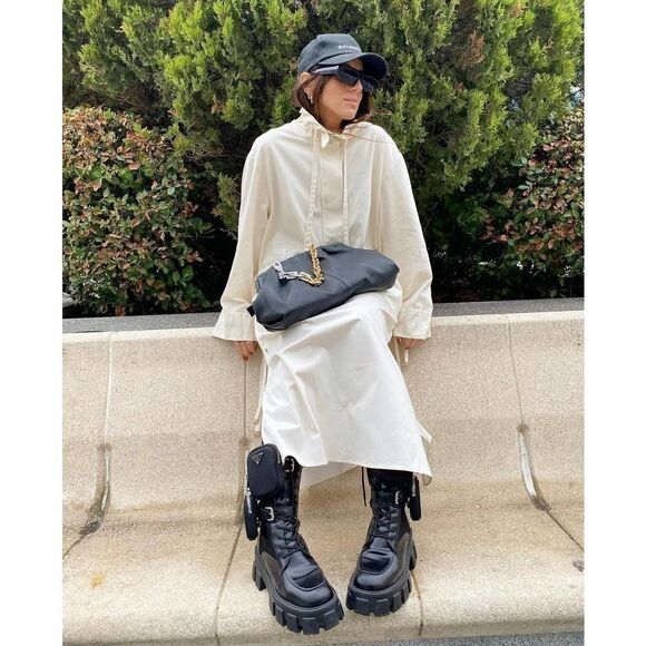 Limited Edition Zara Dress Beige Cotton - Picture 6 of 8